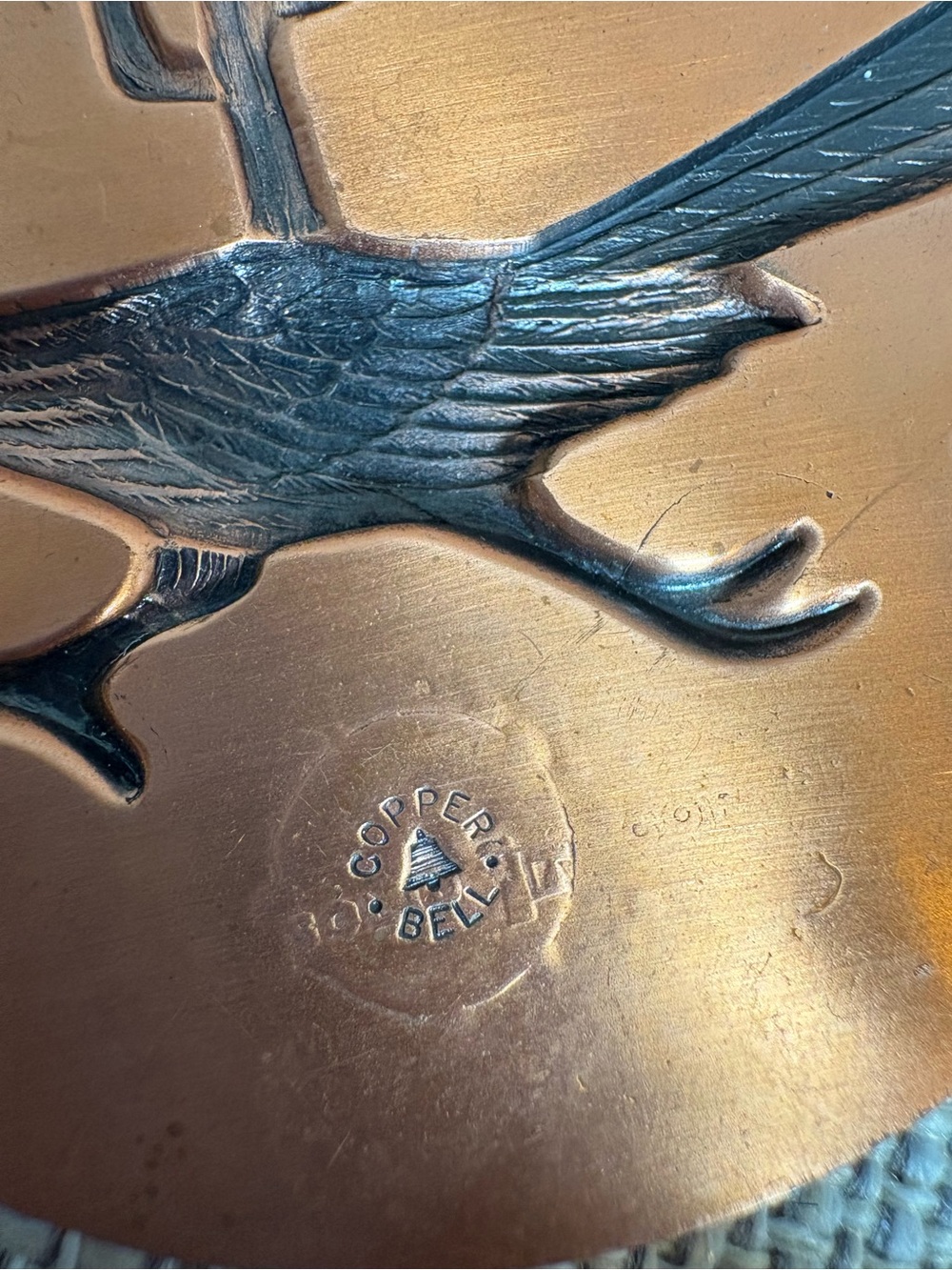 Bell Trading Post Copper Roadrunner Medallion Pendant Necklace - Picture 6 of 12